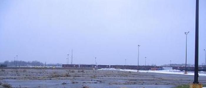 The demolition site of Buick City, for many years General Motors' flagship factory on the North side.